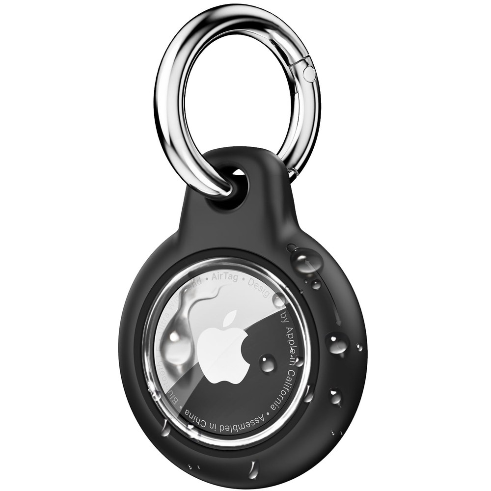 Upgrade Waterproof Airtag Holder with Durable PC Keychain for Apple Airtag