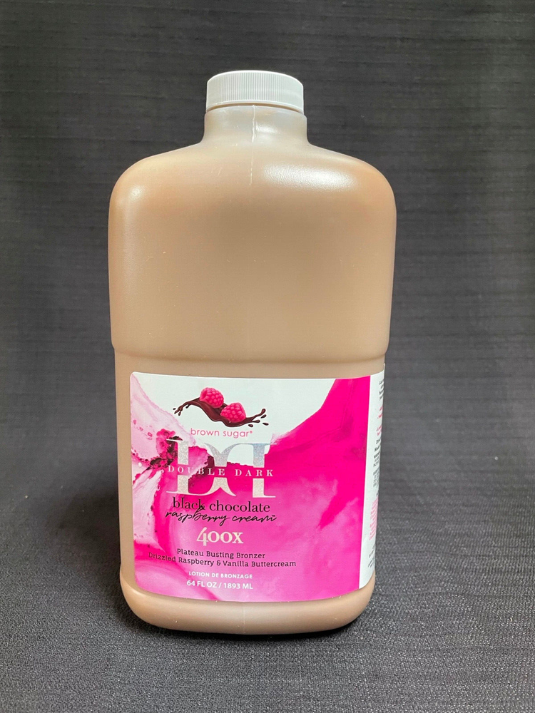 Double Dark Raspberry Cream 400x 64oz Half Gallon with Pump Tan Inc-image