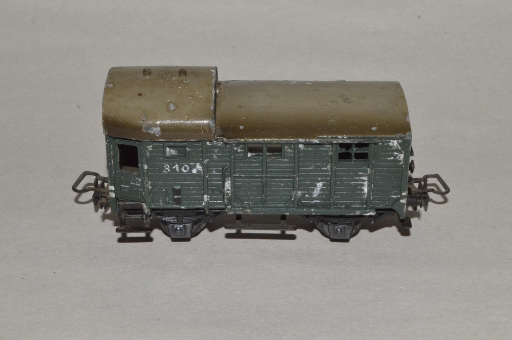 HO scale vintage Marklin freight car train caboose box car DAMAGED BODY