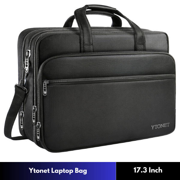 17.3 inch Laptop Bag Travel Briefcase with Organizer Expandable Large Hybrid for