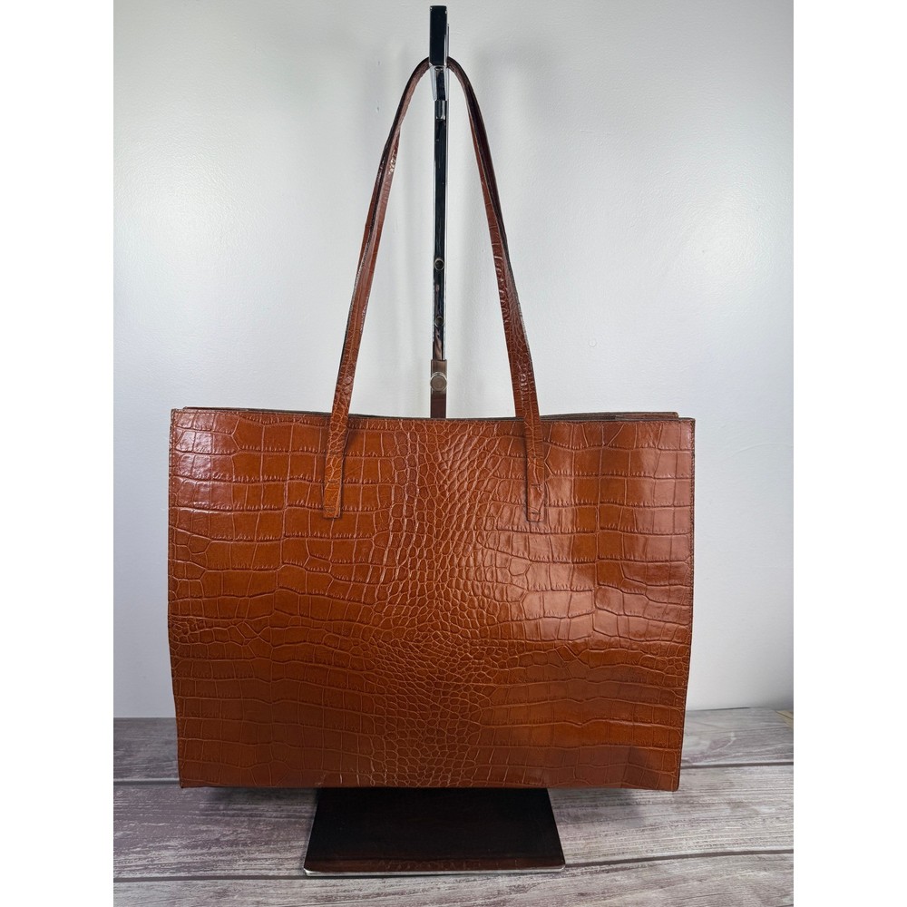 NEW Italian Genuine Leather Women's Brown handbag Tote shoulder Bag
