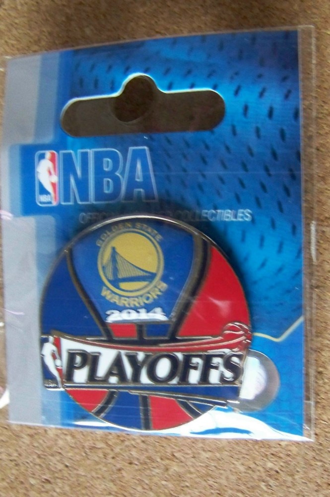 2014 NBA Playoffs lapel pin Golden State Warriors