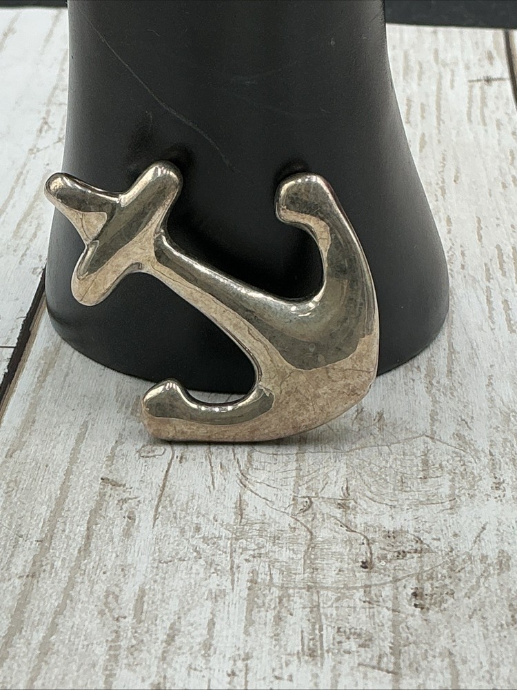 Vintage 925 Sterling Silver Nautical Anchor Pendant