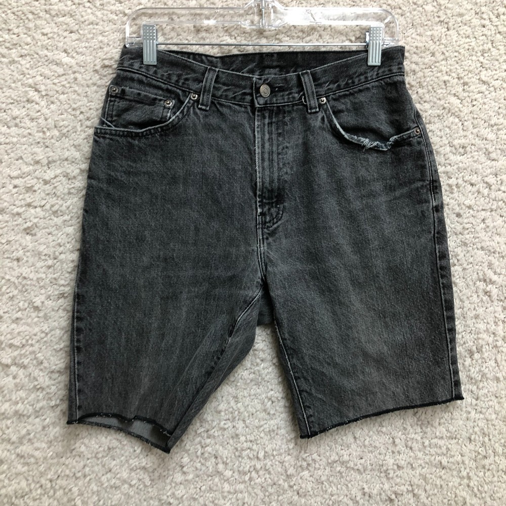 Polo Ralph Lauren Shorts 29 Mens Gray Denim Bermuda Casual Jean Jorts Dark Wash