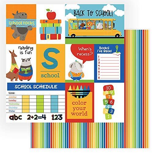 Back to School - Recess - 12x12 Scrapbook Paper - 5 Sheets-image