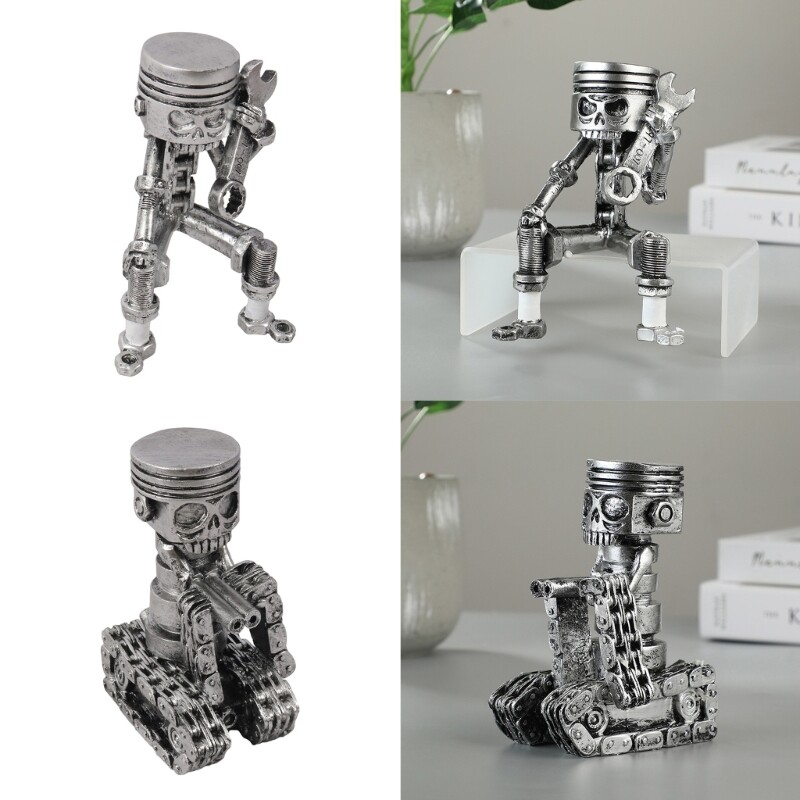 Skeleton Figurines Resin Craft Halloween Statue Skeleton Ornaments Decorations