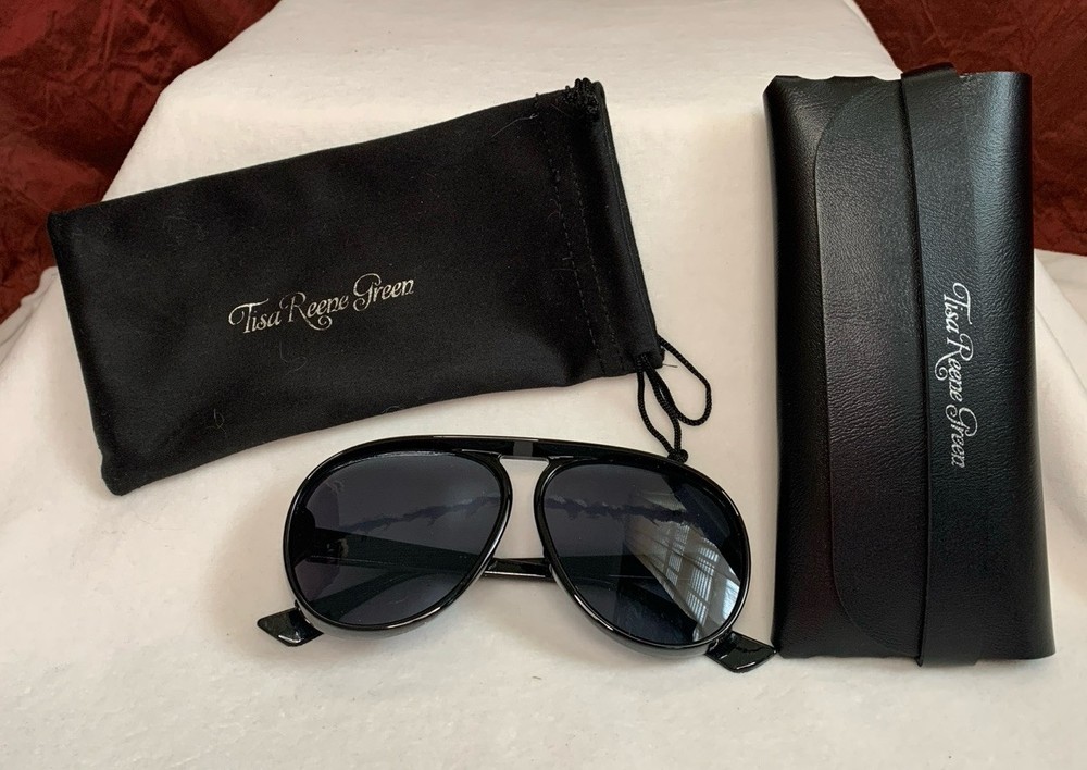 Tisa Rene Green Signature Collection Sunglasses with Protective Case