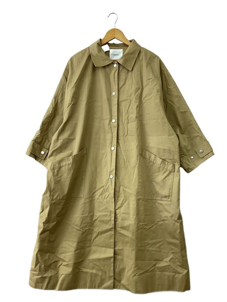 True Colors Market Fashiru Trench Coat/Free/Cotton/Beg 3944