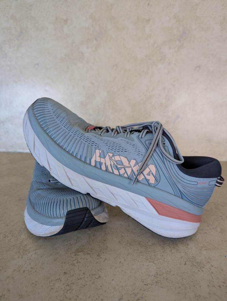 Hoka Womens Bondi 7 Running Shoes Size 10.5 Blue