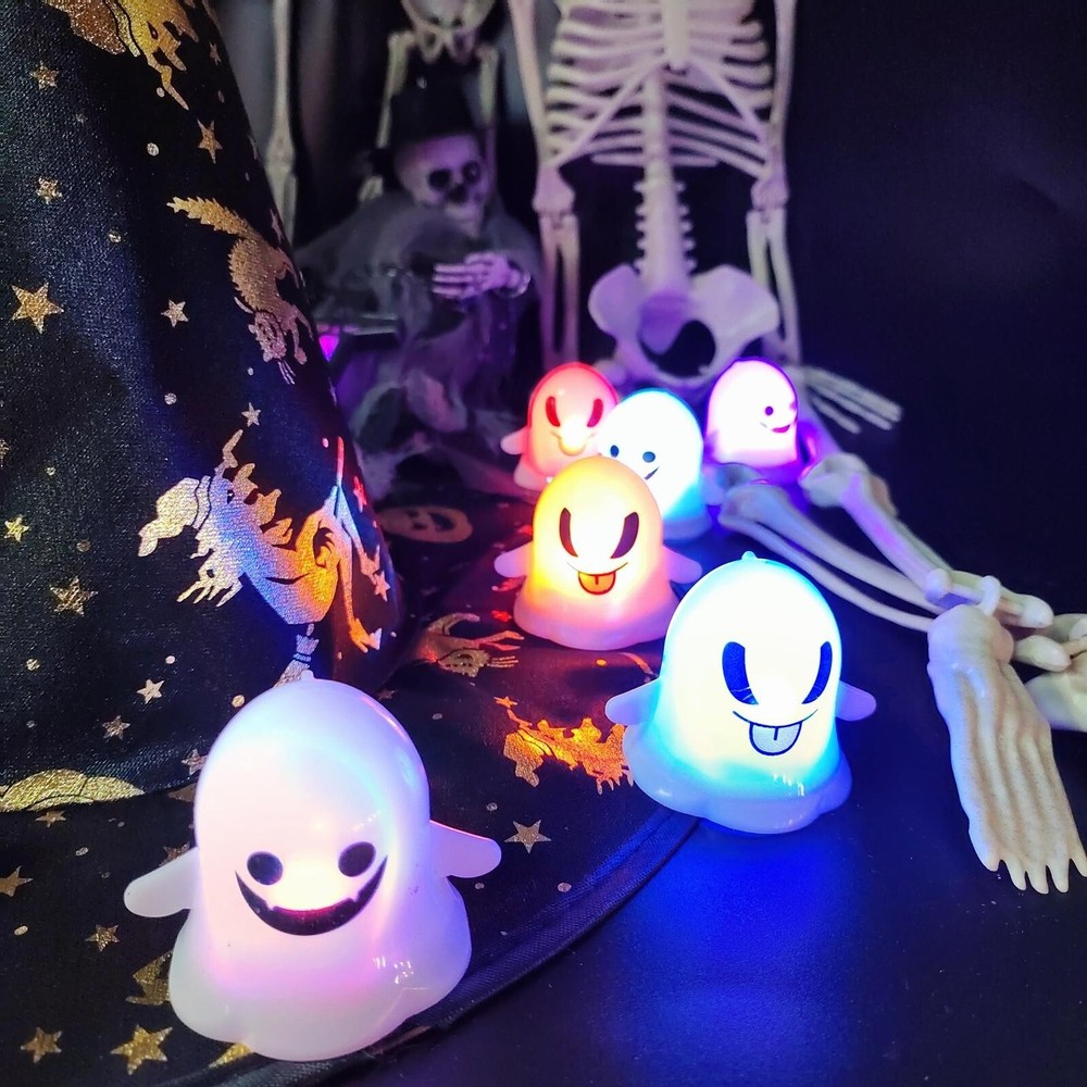 Halloween Decoration LED Lighted   Funny Ghost Light Up Figurines Decor