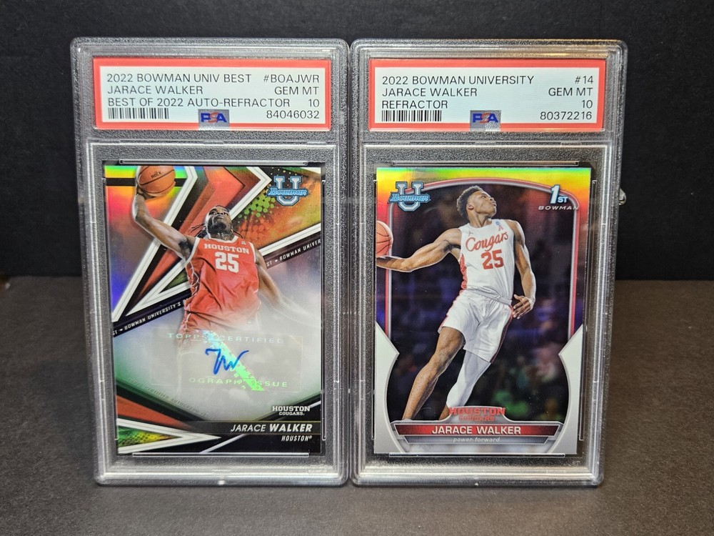 Jarace Walker PSA 10 Refractor x2 = BMU Auto & 1st -BOTH Gem Mint REFRACTORS