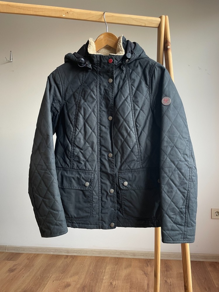 Barbour Womens Bartlett Quilted Wax Jacket Size EU 38/ US 8/ UK 12