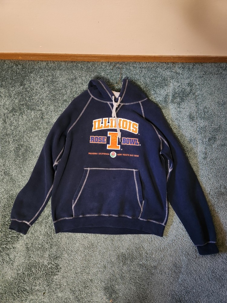 2008 Illinois Fighting Illini Rose Bowl Hoodie - Navy Blue #30 Fan Gear