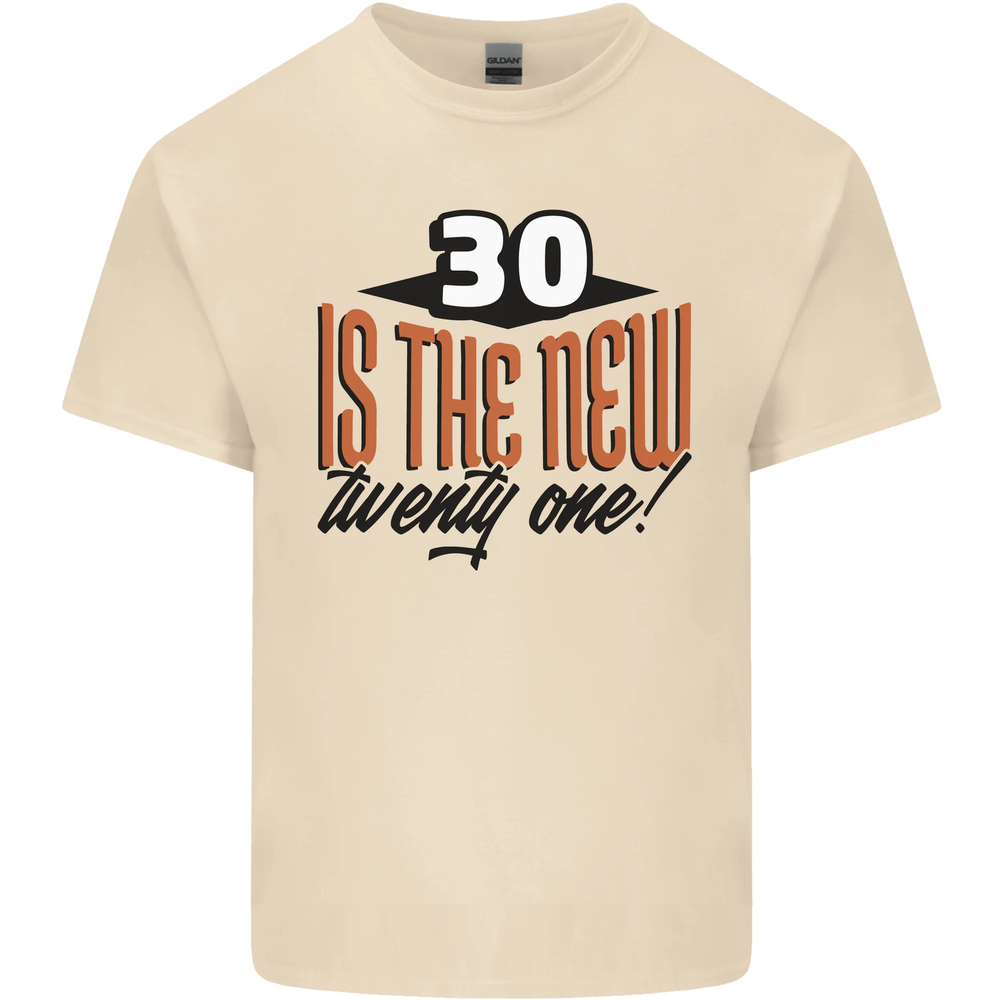 30th Birthday 30 is the New 21 Funny Mens Cotton T-Shirt Tee Top