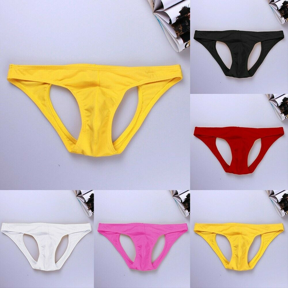 Mens Sexy Backless Underpants Briefs Jockstrap Underwear Gay Hollow Underwear