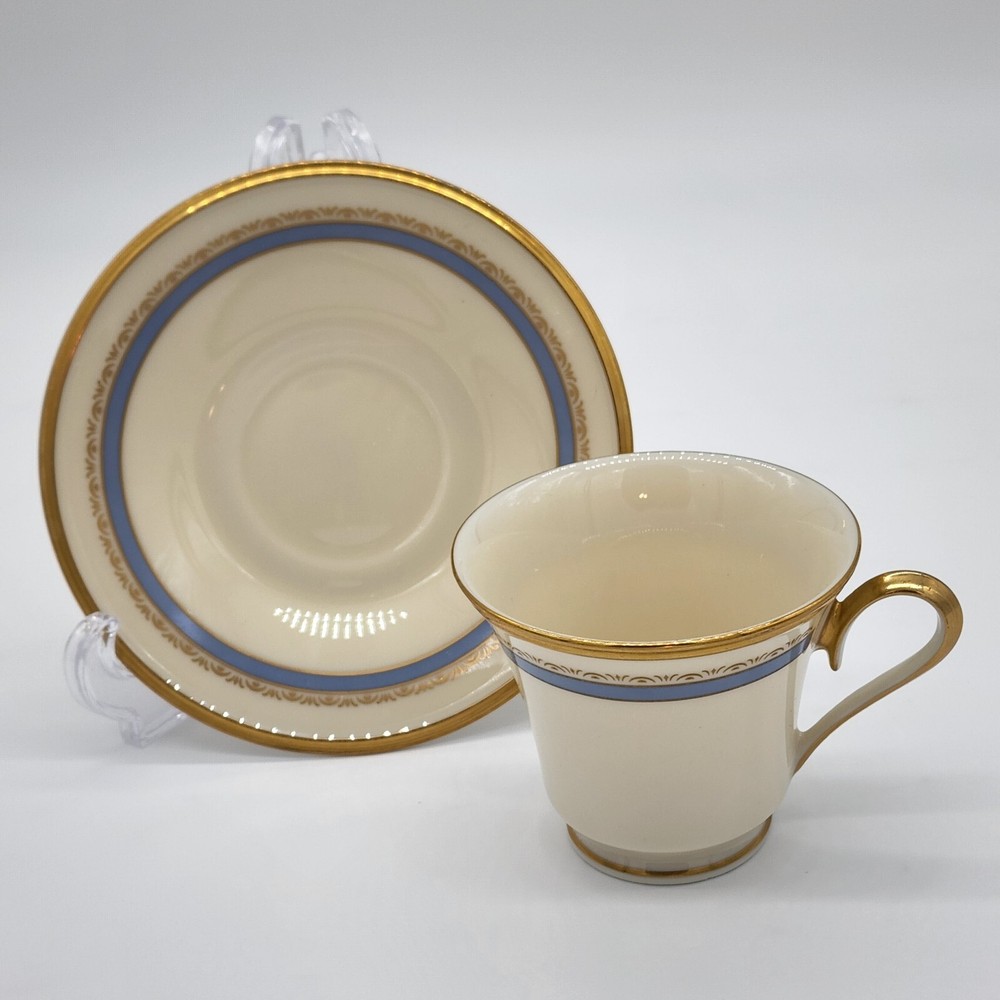 Vintage Lenox Memories Footed Cup and Saucer