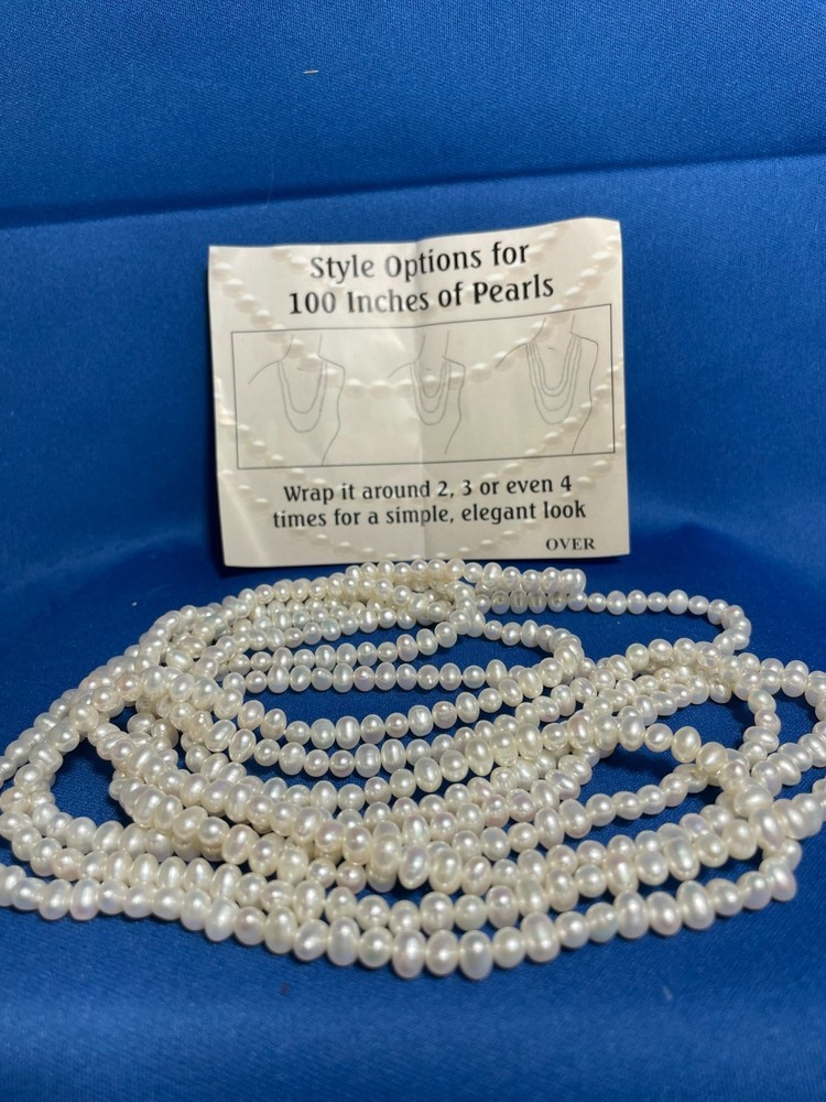 100 Inches of Pearls - Versatile Styling Options for Any Occasion