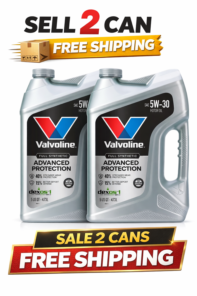 Pack of 2-Valvoline Advanced Protection Full Synthetic 5W-30 Motor Oil 5 Quart