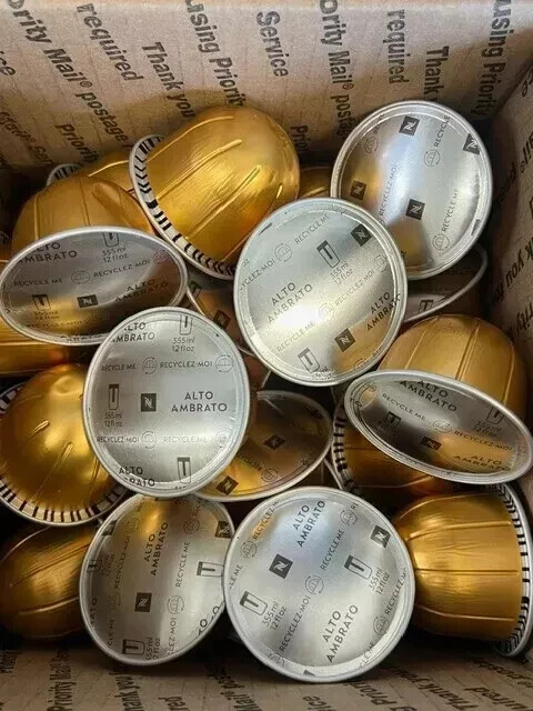 Nespresso Vertuo Alto Ambrato Coffee Capsules 40 Count Rich Balanced Flavor for Vertuo Machines