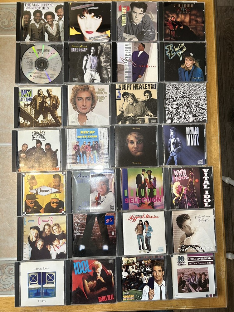 Vintage Lot Of 60 CD’s. Rock, Pop, Etc. In Very Good To Like New Condition