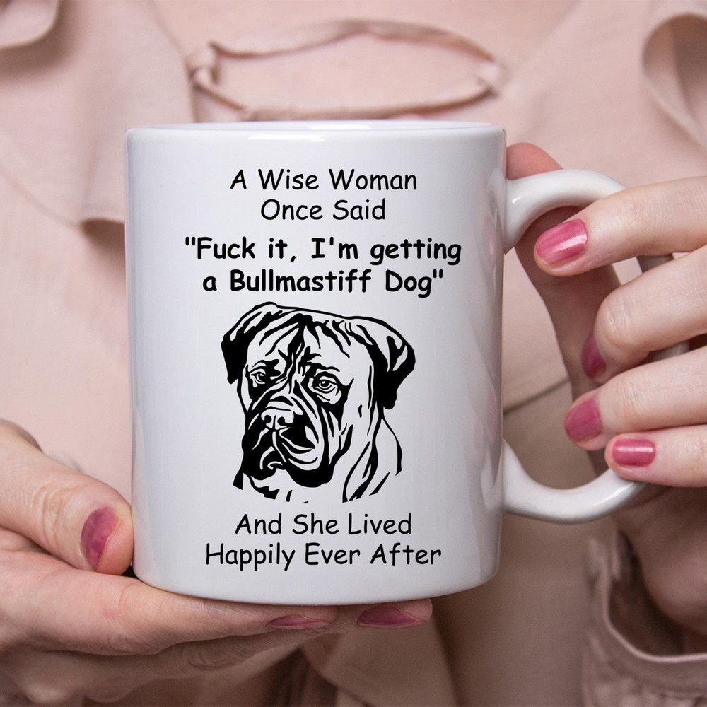 Funny Bullmastiffgift For Women White Coffee Mug Coffee Cup
