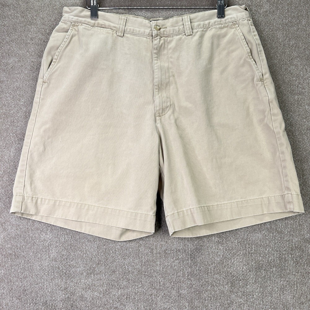 Polo Ralph Lauren Chino shorts Mens 36 (34x7) Khaki Tan 100% Cotton Canvas