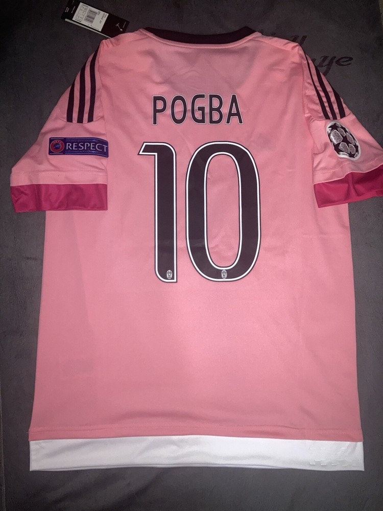 Paul Pogba 15-16 Juventus Away Retro Jersey #10 Size Medium