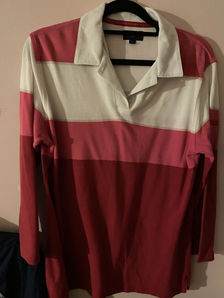 90's Burberrys vintage golf logo polo t-shirt Small
