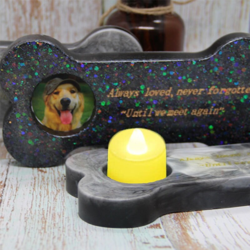 Dog Bone Memorial Epoxy Resin Casting Mold for Pet Keepsakes