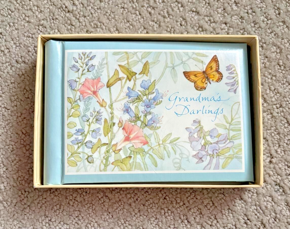 Hallmark Grandma's Darlings Photo Album in Gift Box New Floral Design