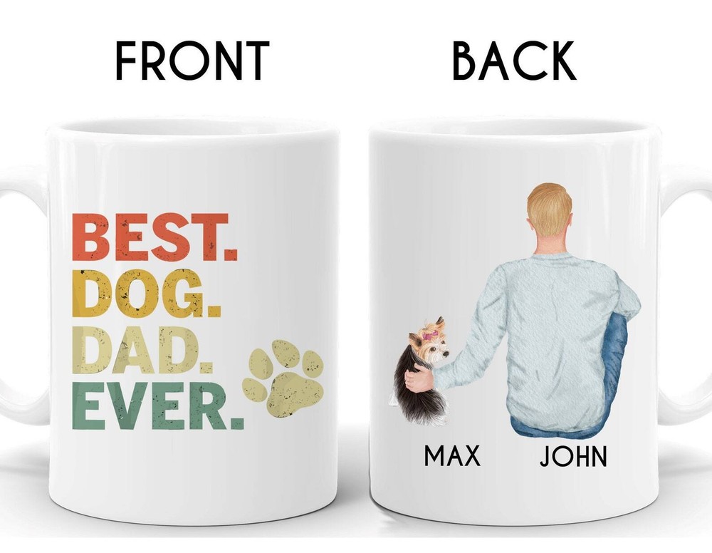 Personalized Yorkshire Terrier Mug Yorkshire Terrier Dad Mug Yorkshire Terrier