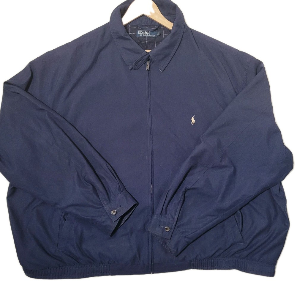 Polo Ralph Lauren Jacket Mens 3XL Navy Harrington Bomber Casual Classic Preppy