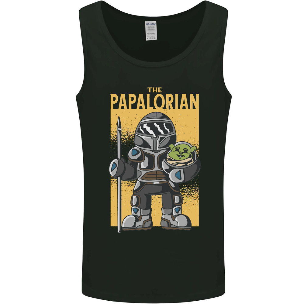 Fathers Day The Papalorian Funny Papa Mens Vest Tank Top