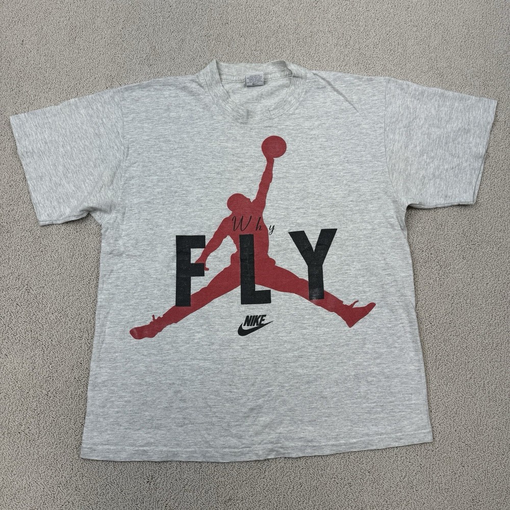Vintage Nike Micheal Jordan Why Fly When You Can Drive Golf T shirt Size Medium