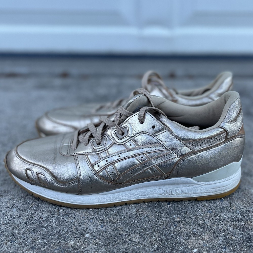 ASICS Gel-Lyte III Women's Champagne Lace Up Running Shoes Size 9