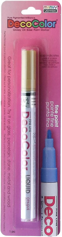 Uchida Marvy Deco Gold Fine Point Paint Marker 200-C-GLD
