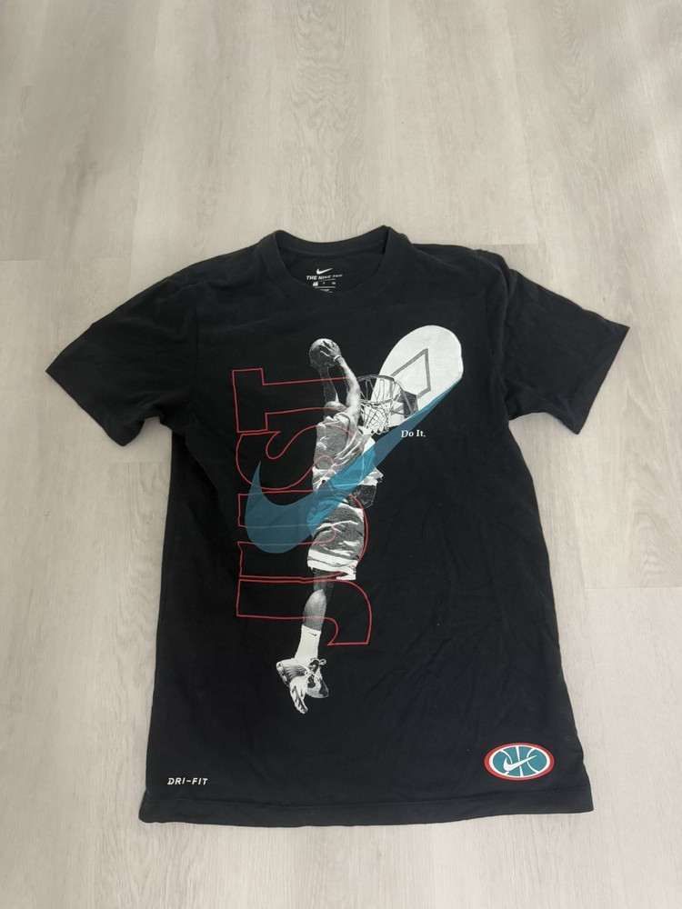 Nike Shirt Mens Small Dri Fit Just Do It Logo Basketball Tee Athletic