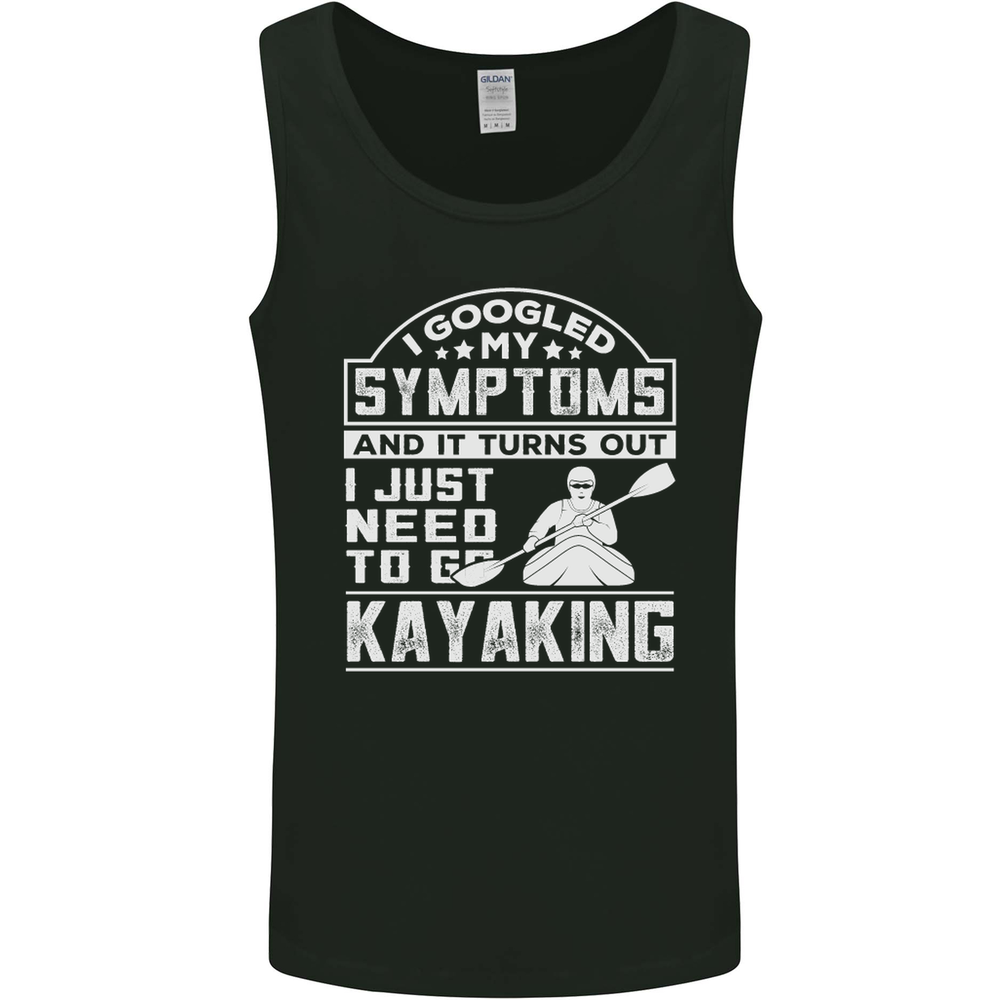 Symptoms Just Need to Go Kayaking Funny Mens Vest Tank Top