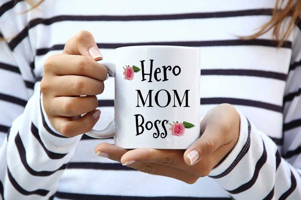 Mothers Day Mug Gift Hero Mom Boss Coffee Mug Ceramic Mug Gift For Hero Mom Boss