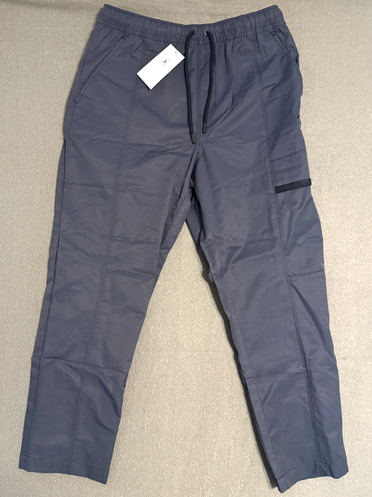 Jordan Essentials Woven Pants Mens Black Navy Cargo Drawstring FN4539 010
