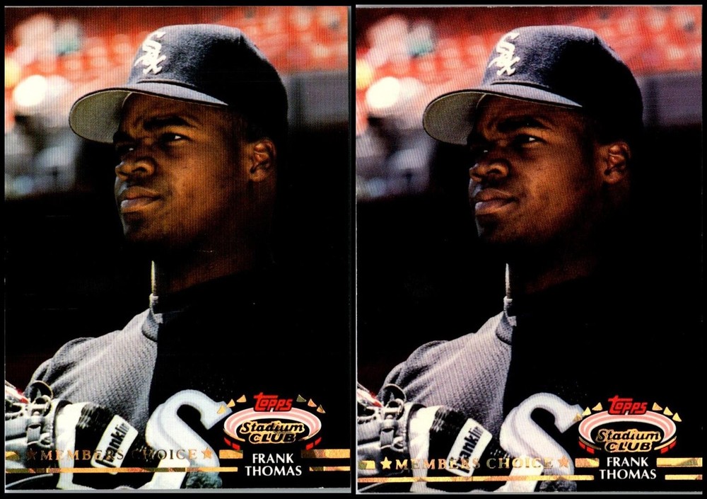 1992 Stadium Club Frank Thomas (2) Card Lot - BRING HOME SOMETHING TRULY REMA...