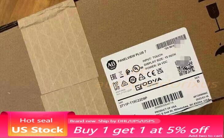 2711P-T15C22D9P PanelView Plus 7 Graphic Terminal 2711P-T15C22D9P New Sealed