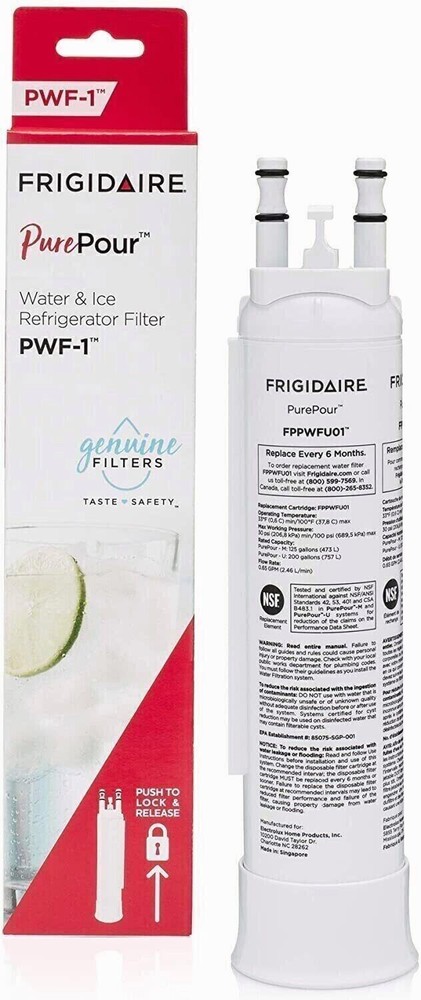 1-4 Pack Genuine Frigidaire PurePour PWF-1 Refrigerator Water Filter FPPWFU01