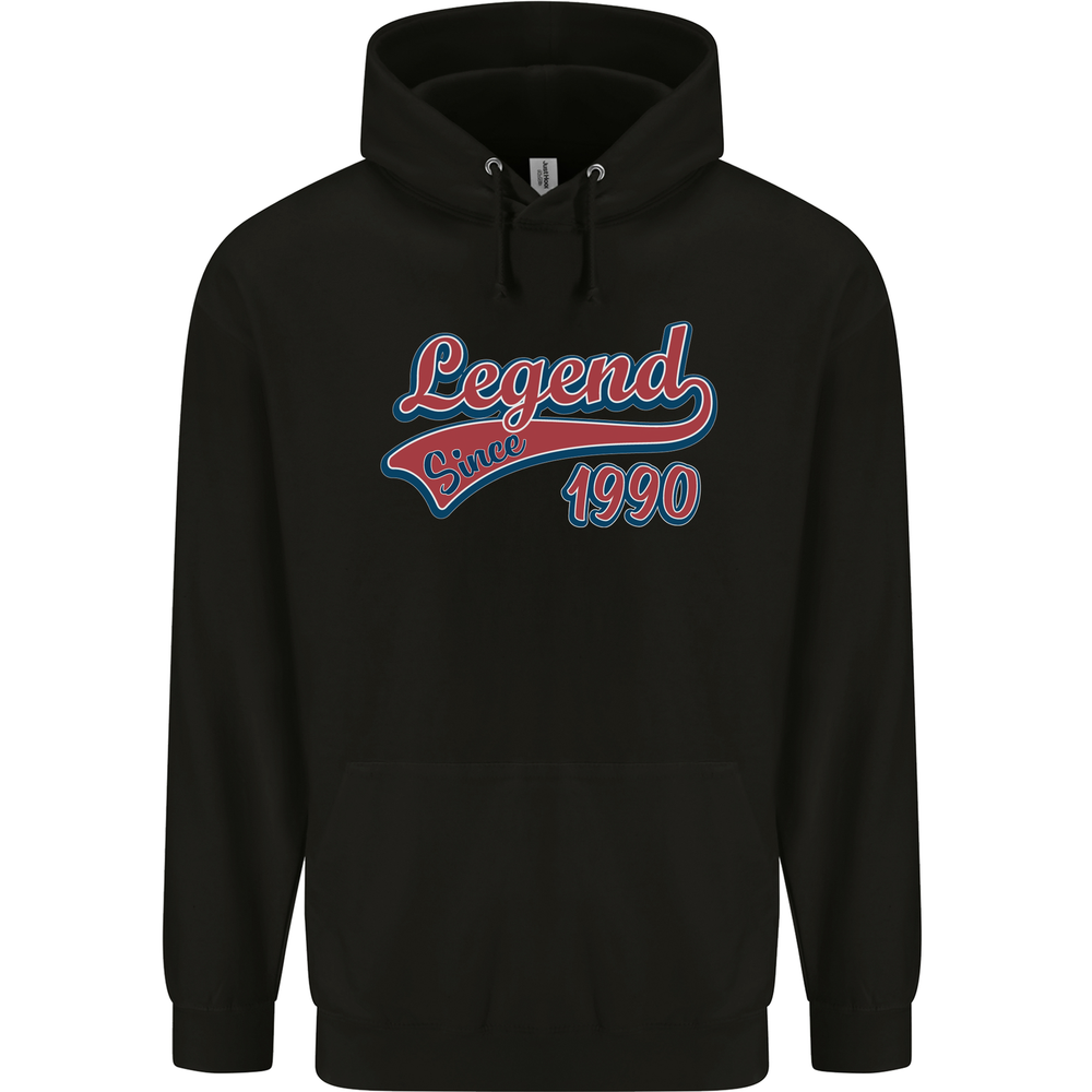 Legend Since 35th Birthday 1990 Mens 80% Cotton Hoodie