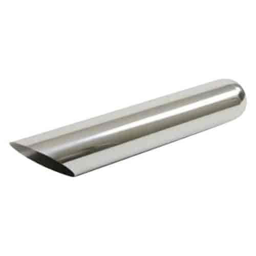 Jones Exhaust JAC312-214 Chrome Exhaust Tip Angle Cut Tip 3 Tip Diameter 12 Leng