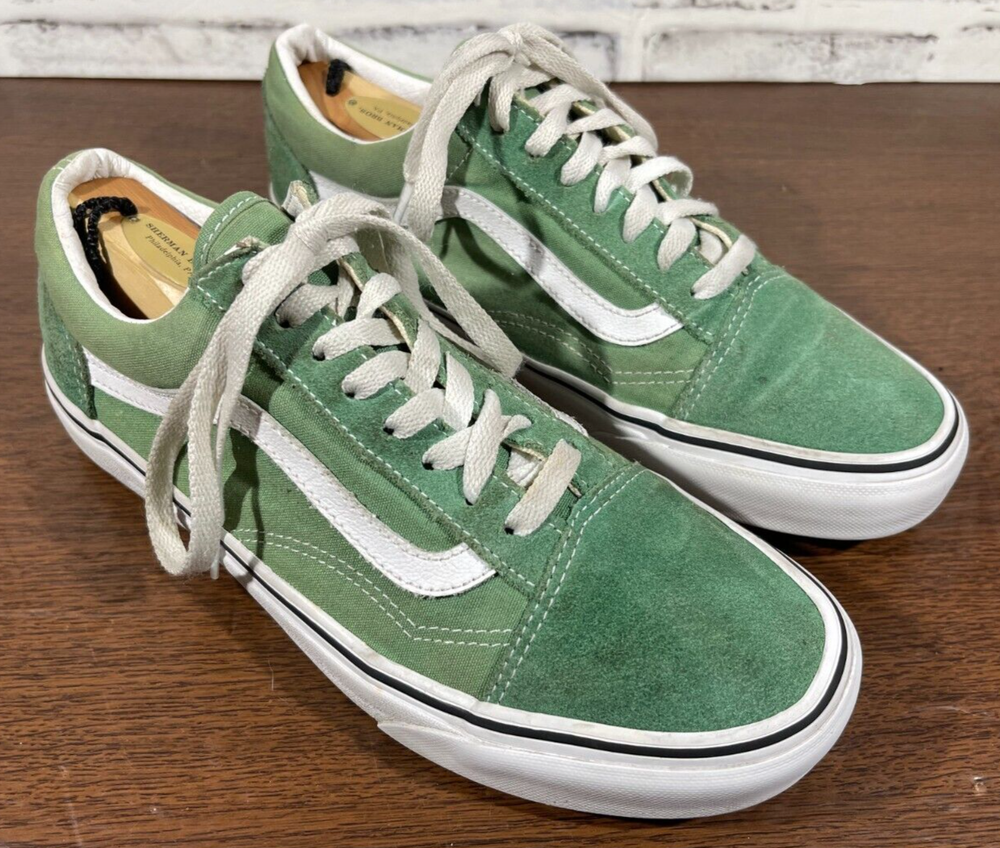 VANS Old Skool Green Canvas & Suede # 751505 Men’s - 8 ~ women’s - 9.5