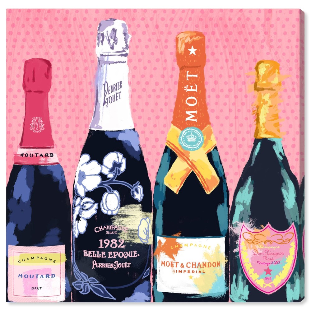 The Oliver Gal Artist Co. Drinks and Spirits Wall Art Canvas Prints 'Pass The...