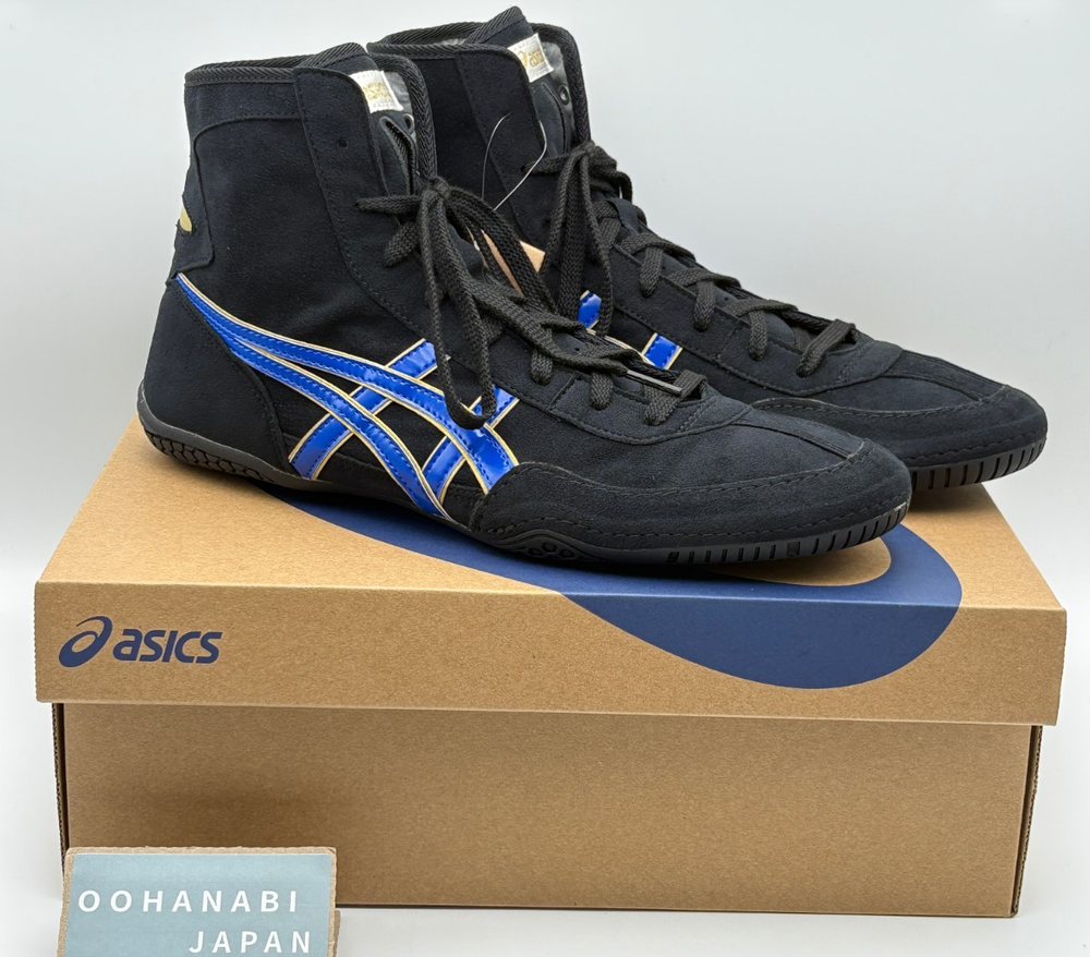 ASICS EX-EO Wrestling Boxing Shoes 1083A001 TWR900 New model Black Blue US4.5-13