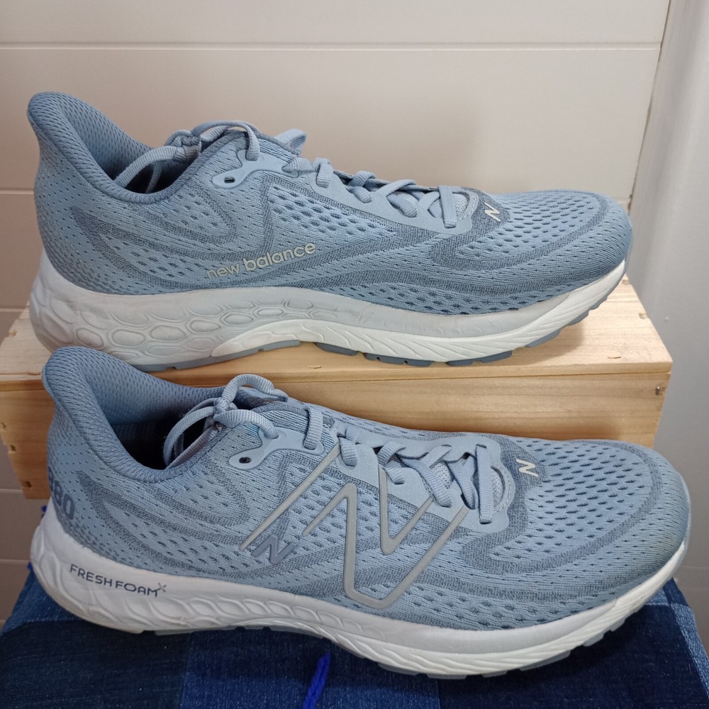 New Balance Unisex FreshFoam X 880 Blue Running Shoes Sneakers Size 9 (Women's)