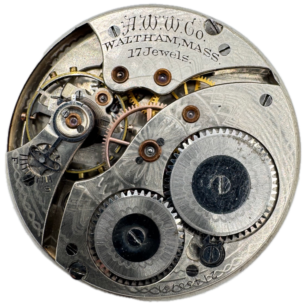 Antique 12 Size Waltham 17 Jewel Mechanical Pocket Watch Movement 225 USA